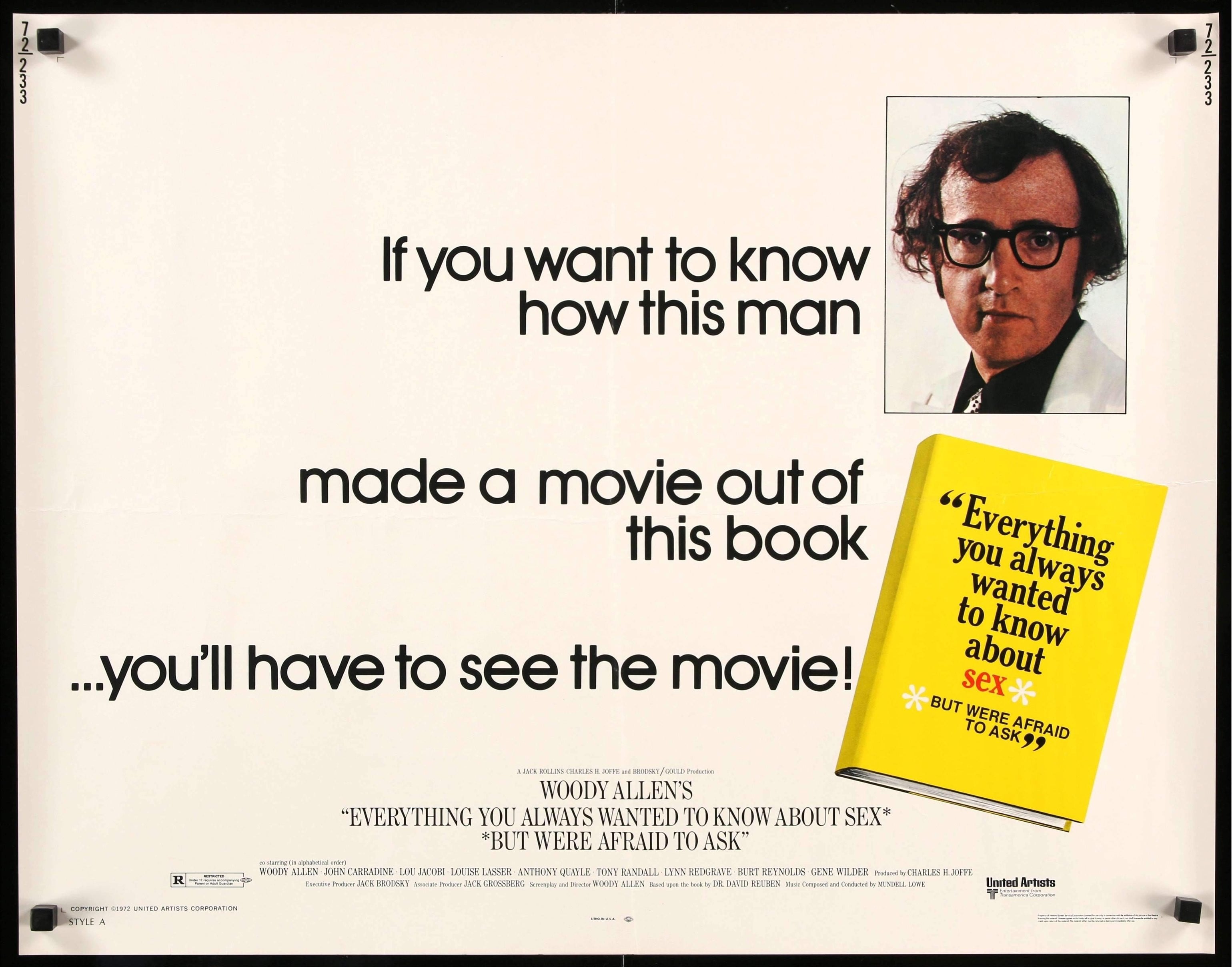 Everything You Always Wanted To Know About Sex 1972 Movie Poster Original Film Art Vintage 1543