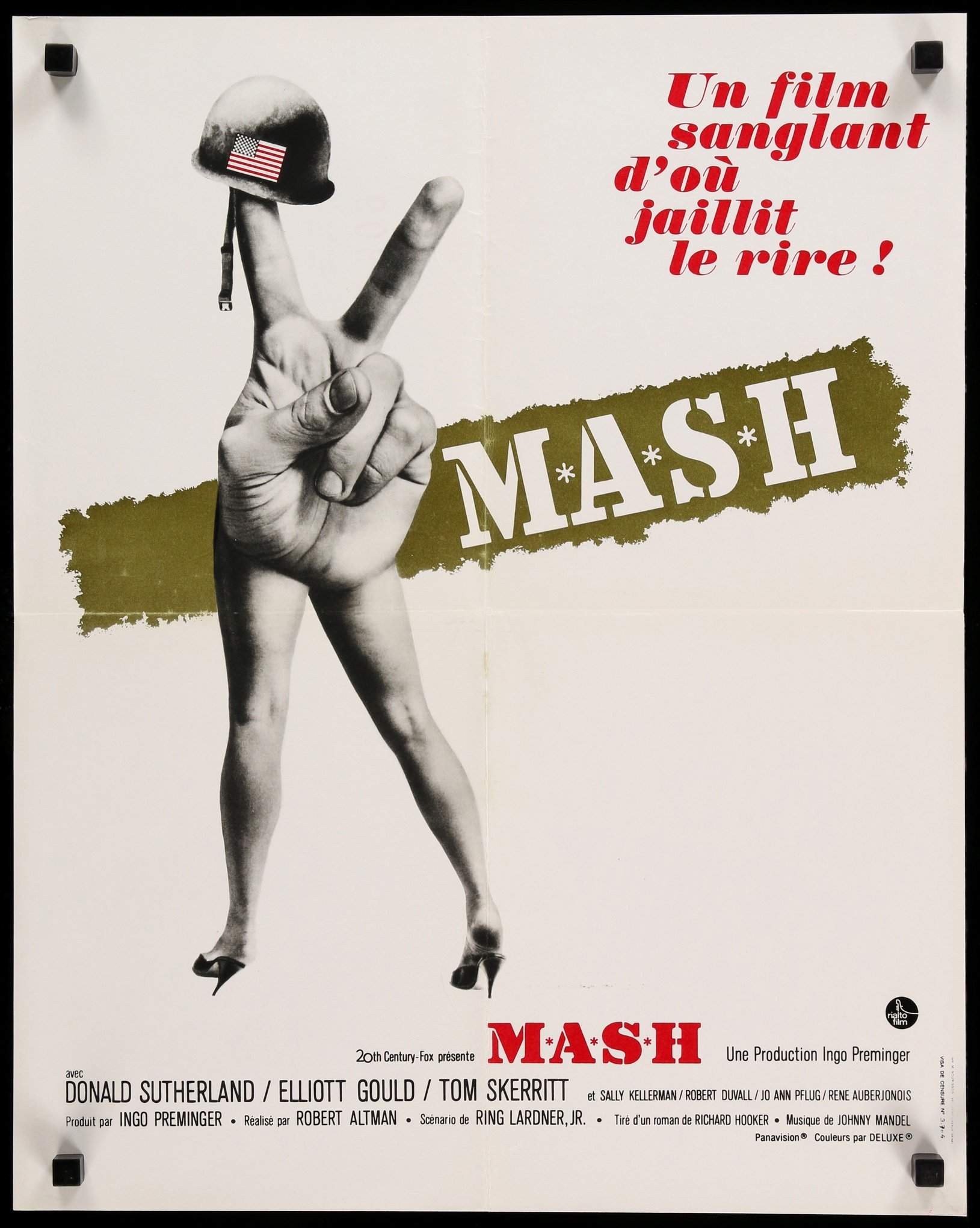 Mash 1970 Original French Theatrical Movie Poster Original