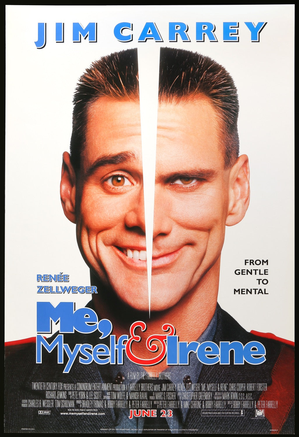 minimum data svamp Me, Myself and Irene (2000) Original One-Sheet Movie Poster - Original Film  Art - Vintage Movie Posters