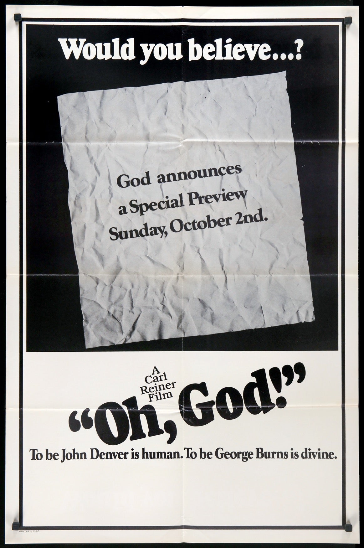 oh god full movie 1977