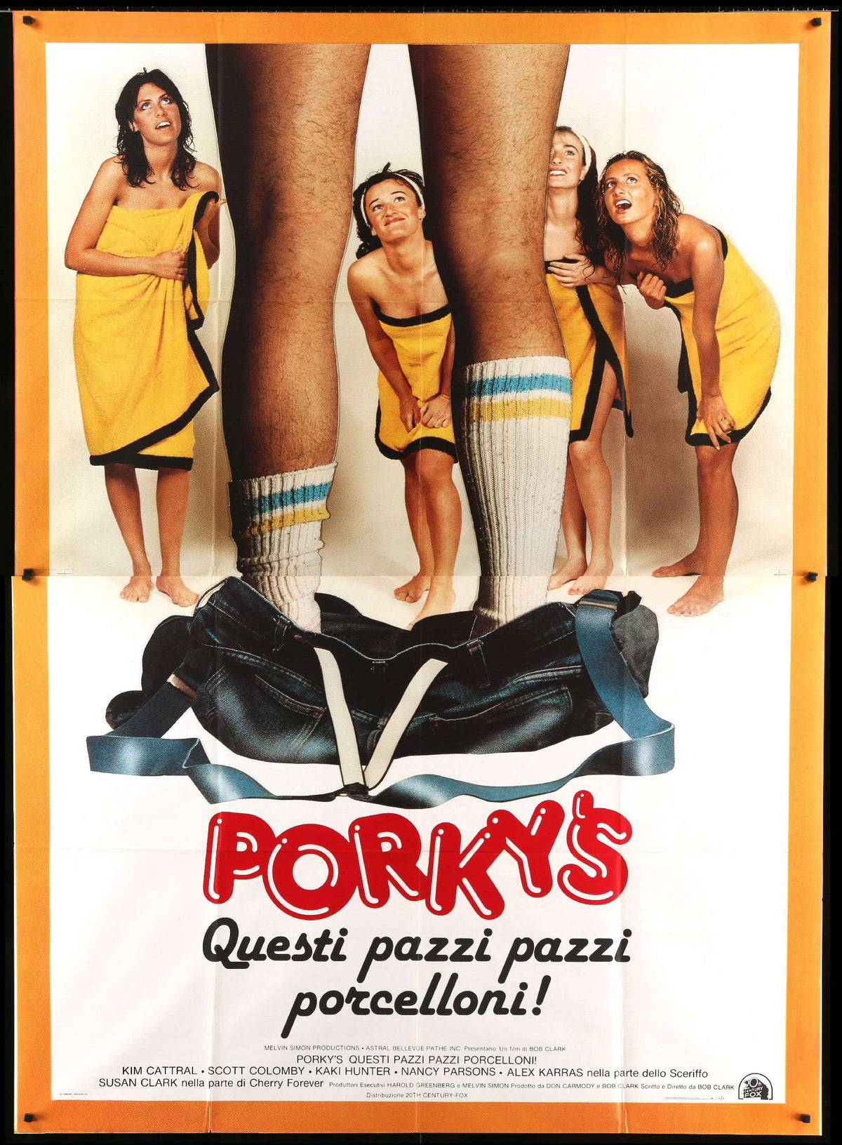 Porkys 1982 Original Italian 4 Fogli Movie Poster Original Film