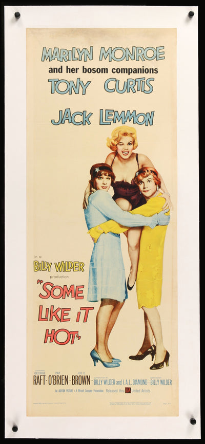 Some Like It Hot (1959) Original Insert Movie Poster - Original Film ...