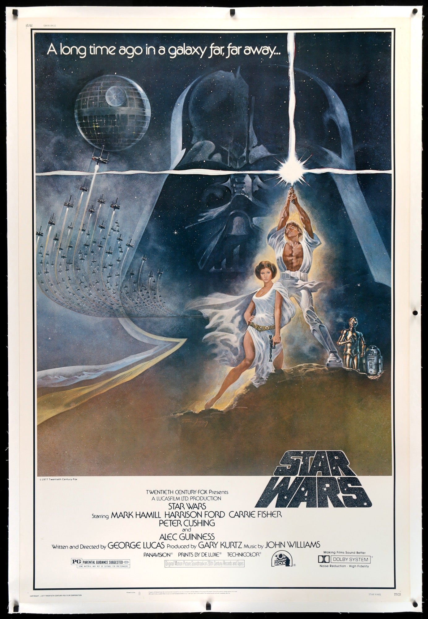 bovenste Jong waarom Star Wars (1977) Original Forty by Sixty Movie Poster - Original Film Art -  Vintage Movie Posters