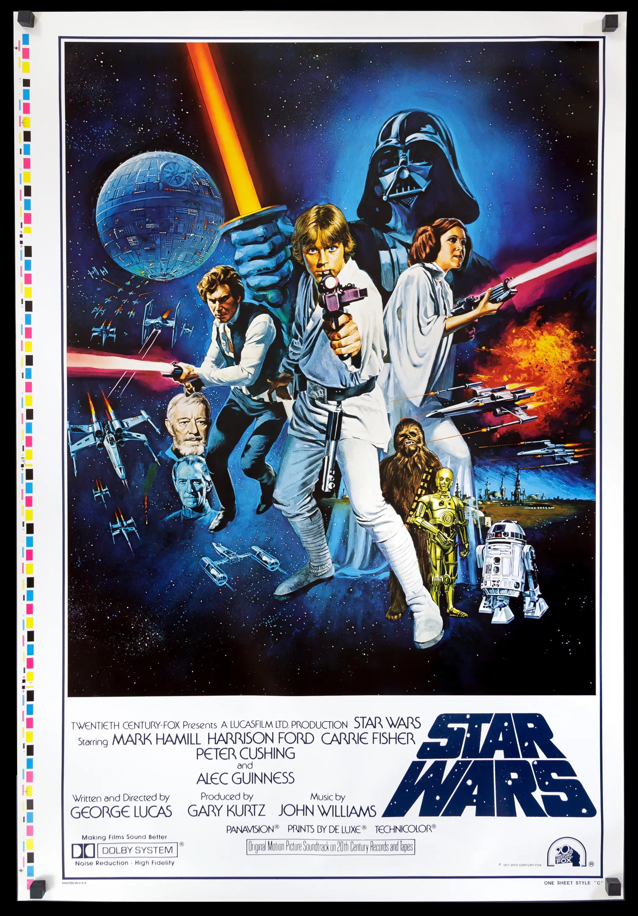 Bedachtzaam Grace moeilijk Star Wars (1977) Original Style C One-Sheet Movie Poster - Original Film  Art - Vintage Movie Posters