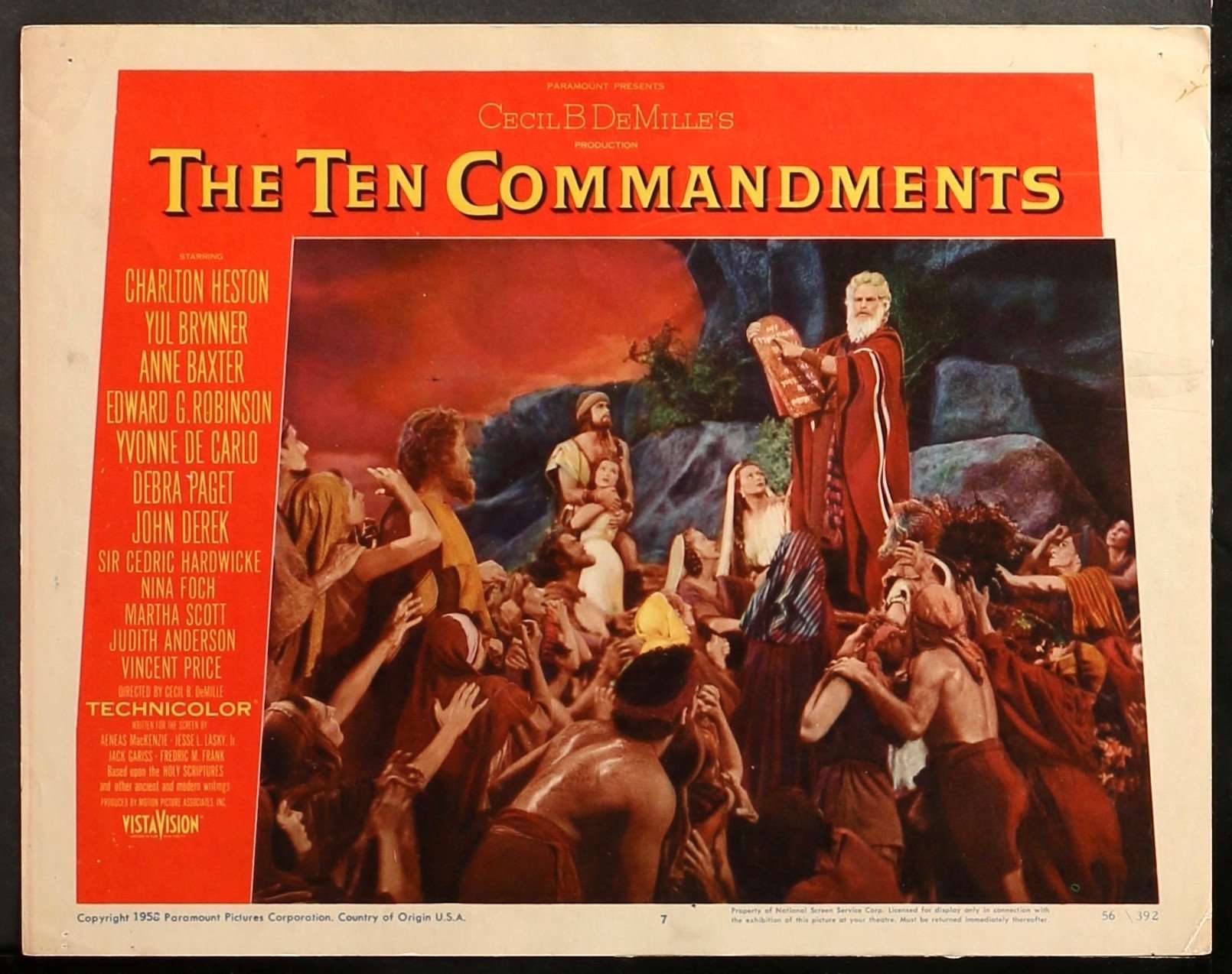 Charlton Heston The Ten Commandments 14 x 11" Photo Print