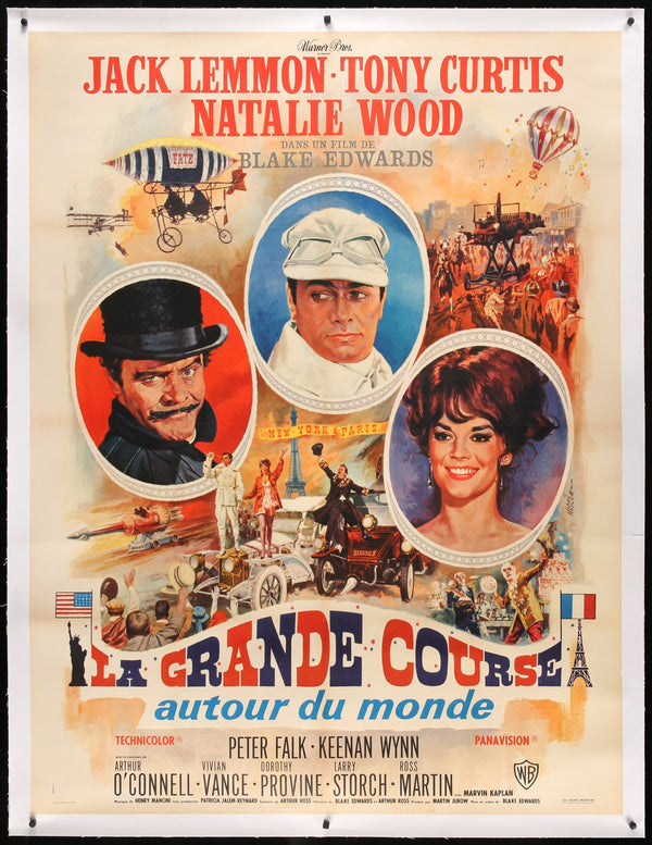 The Great Race (1965) Original French Grande Movie Poster - Original