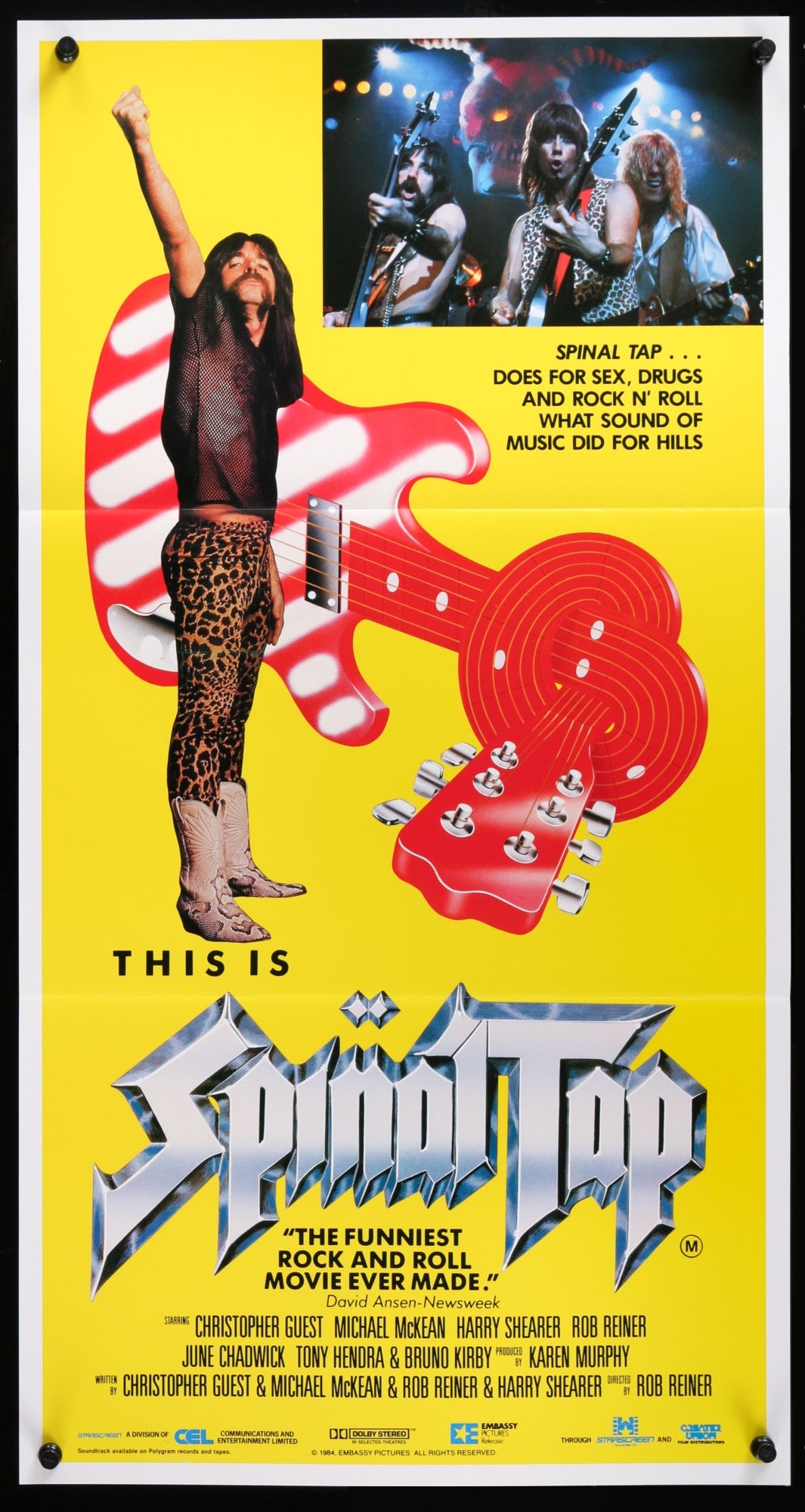 This is Spinal Tap (1984) Original Australian Movie Poster - Original ...