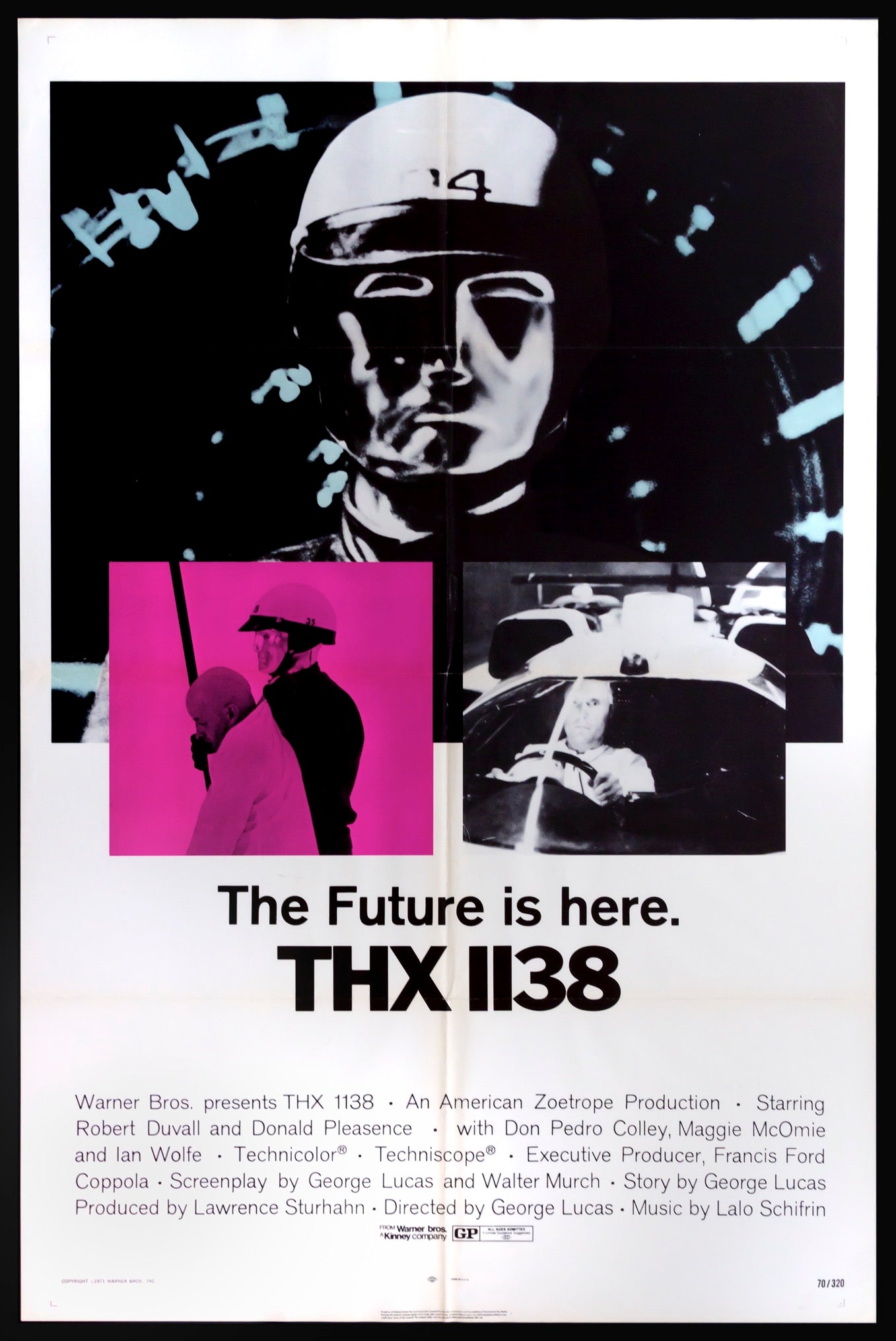 THX 1138 (1971) Original One Sheet Movie Poster - Original Film Art -  Vintage Movie Posters