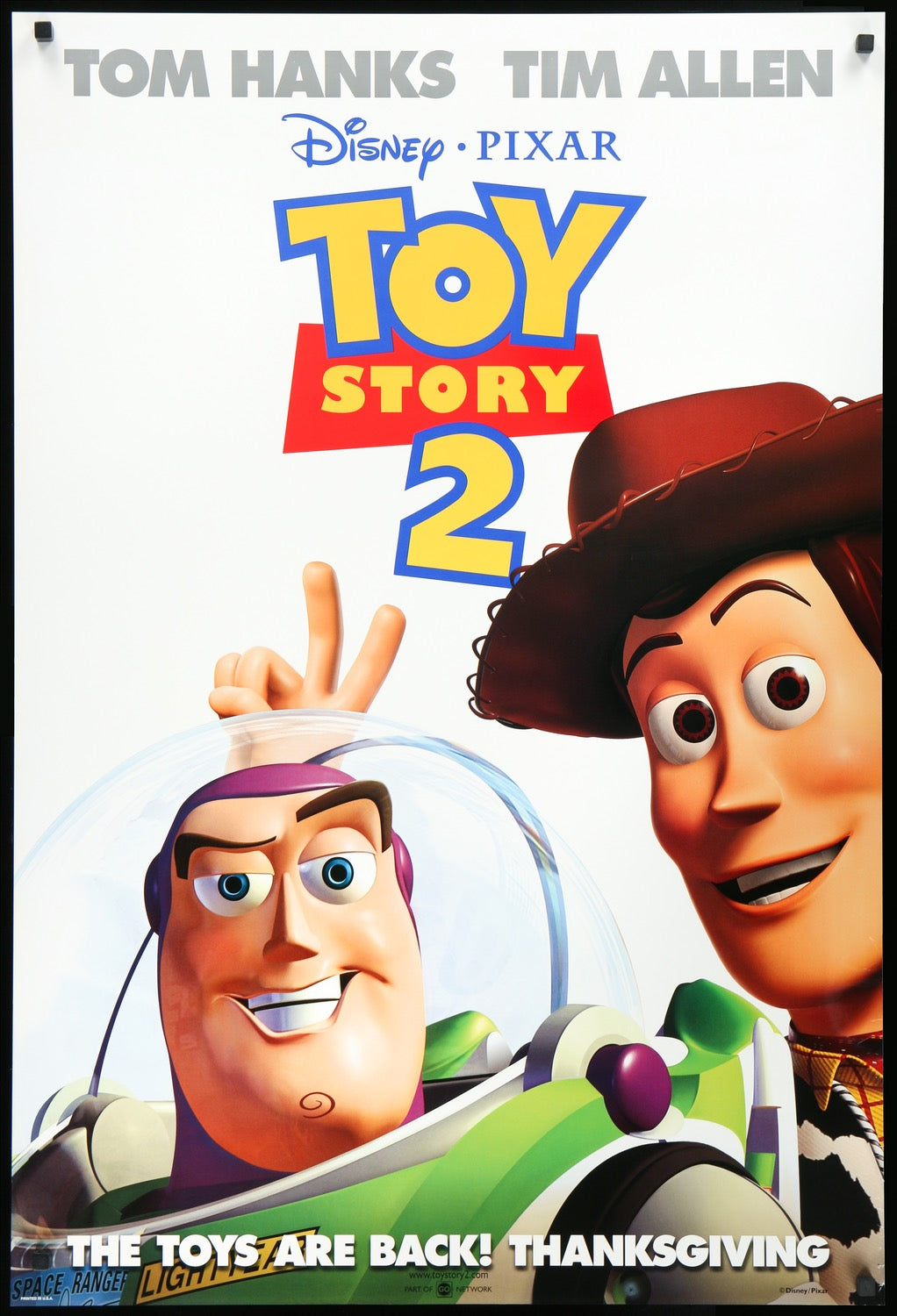 Toy Story 2 1999 Original One Sheet Movie Poster Original Film Art