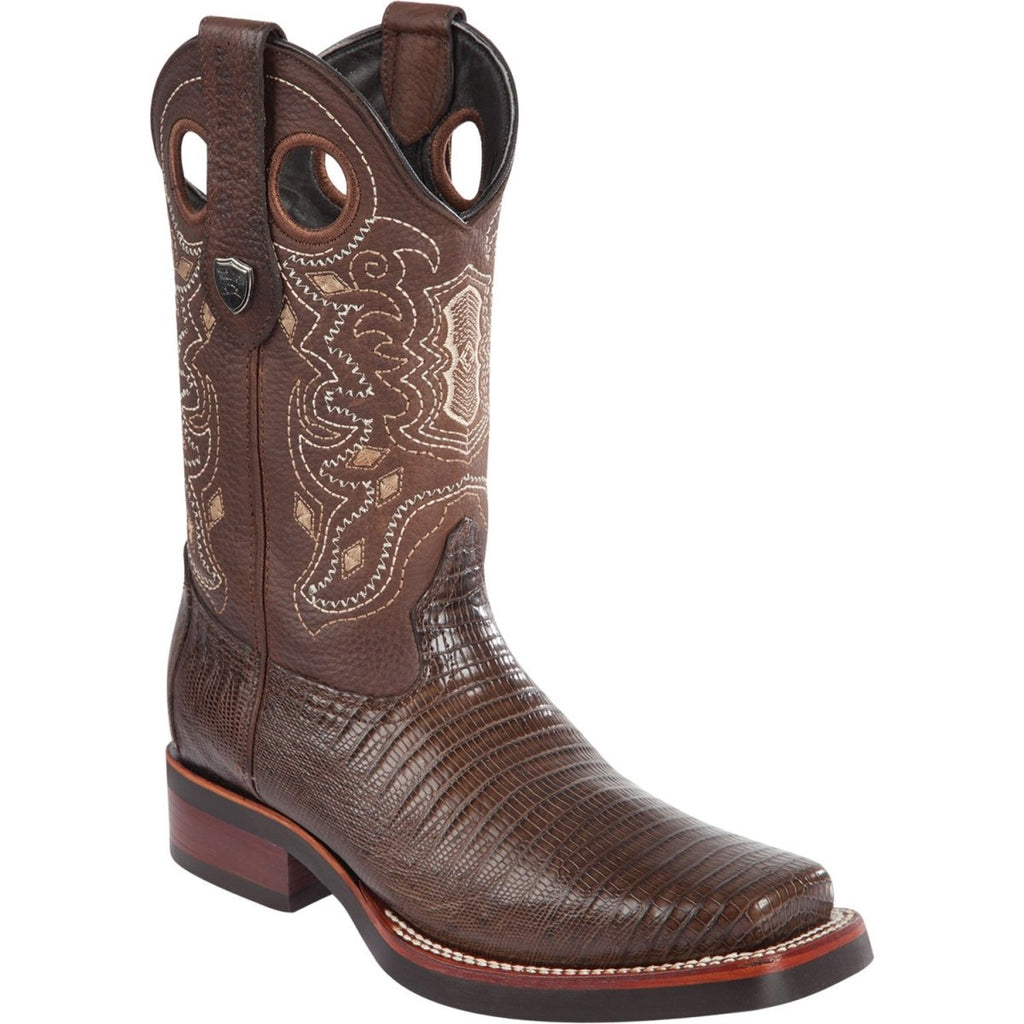 Botas de Lizard Original Rodeo Suela Hule WW-28190707 Cafe CaballoBronco.com