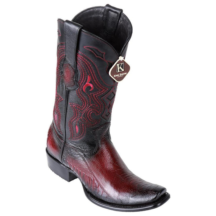 Botas De Avestruz Pata Original Horma Dubai Para Hombre Ke 4790543 Vino 3231