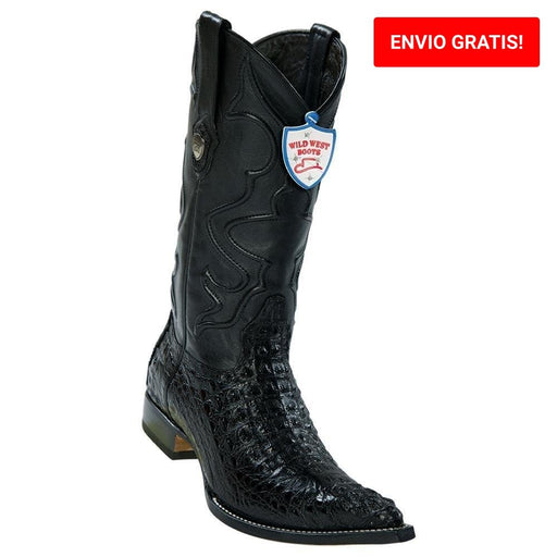 Botas de Cocodrilo Caiman Original 3X Aladino Hombre Color Negro —  