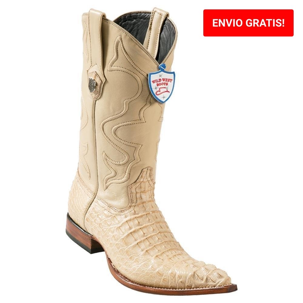 Botas de Cocodrilo Caiman 3X Aladino Hombre WW-2950211 Arena —  