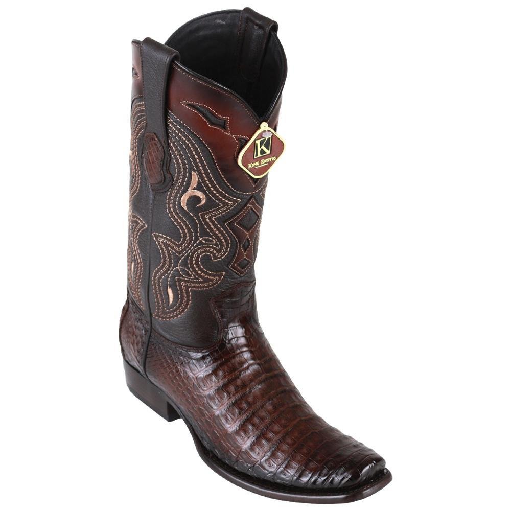 Botas de Cocodrilo Caiman Panza Horma Dubai Hombre KE-4798216 Cafe —  