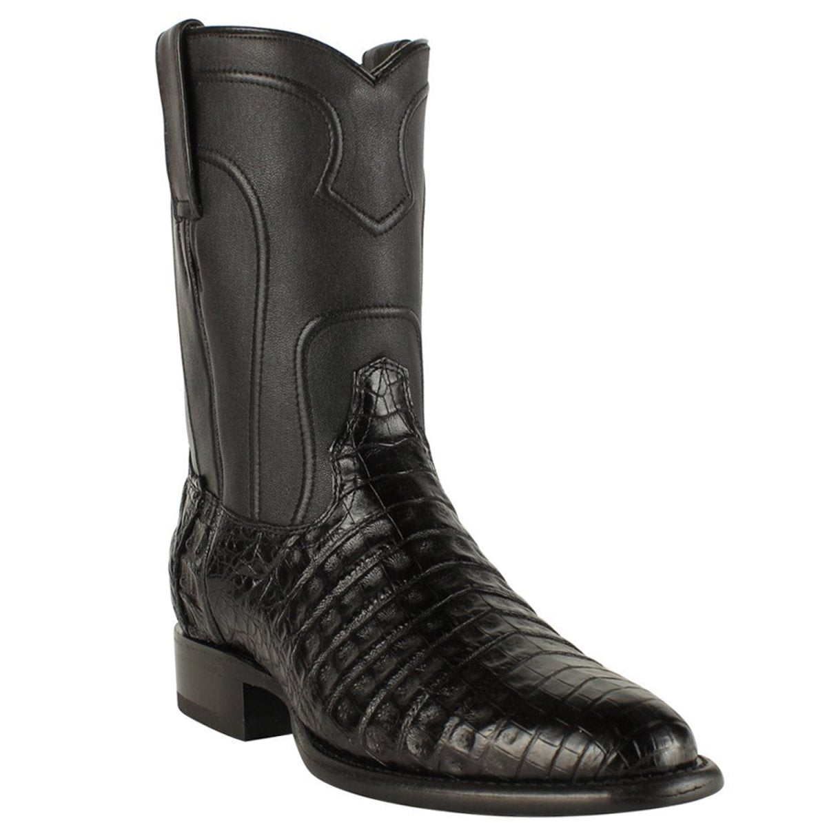 Botas de Cocodrilo Caiman Panza Roper para Hombre Color Negro —  