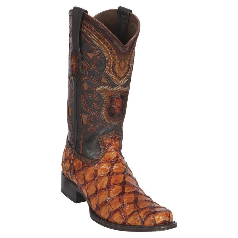 Botas de Pescado Pirarucu Horma para Hombre Color Cognac CaballoBronco.com