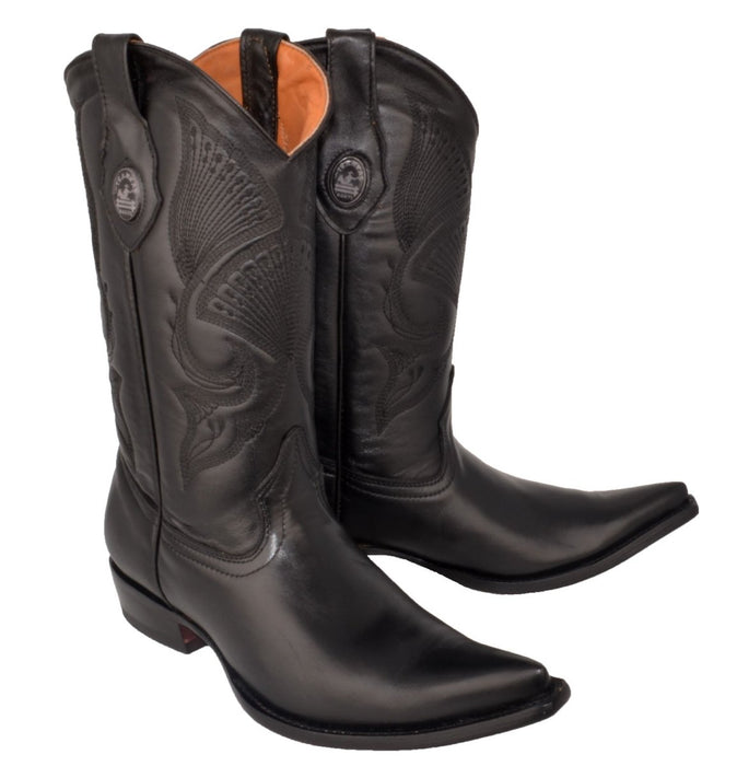 Botas Vaqueras de Original Horma 3X Aladino Negro JB-611 —