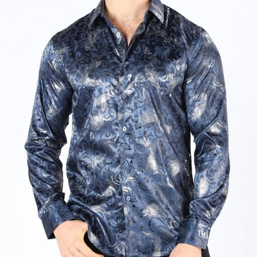 notificación repollo para donar Camisa de Moda Montero para Hombre Color Azul Marino (Navy) —  CaballoBronco.com