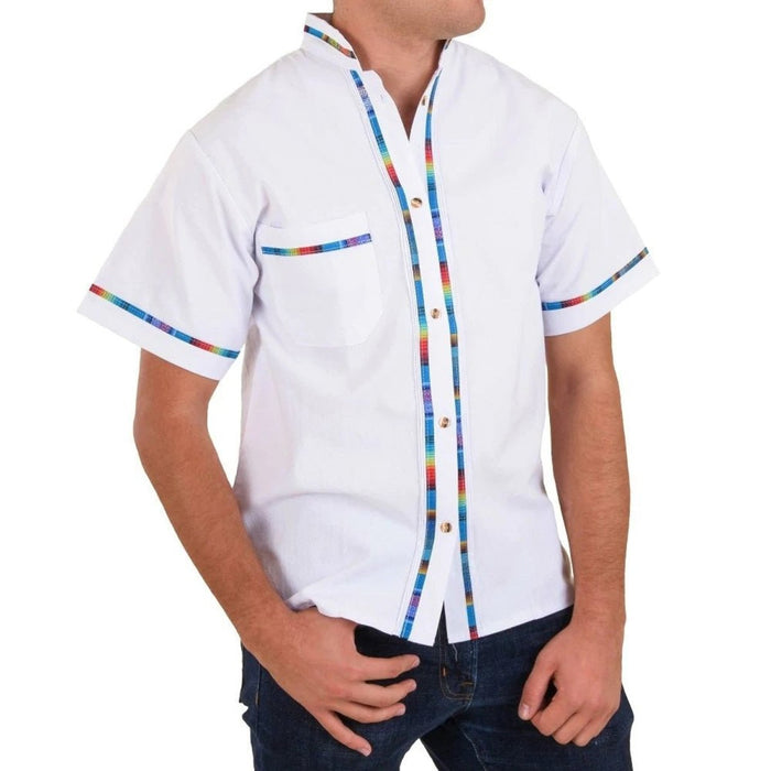 Camisa Artesanal para Hombre Corta Color CaballoBronco.com