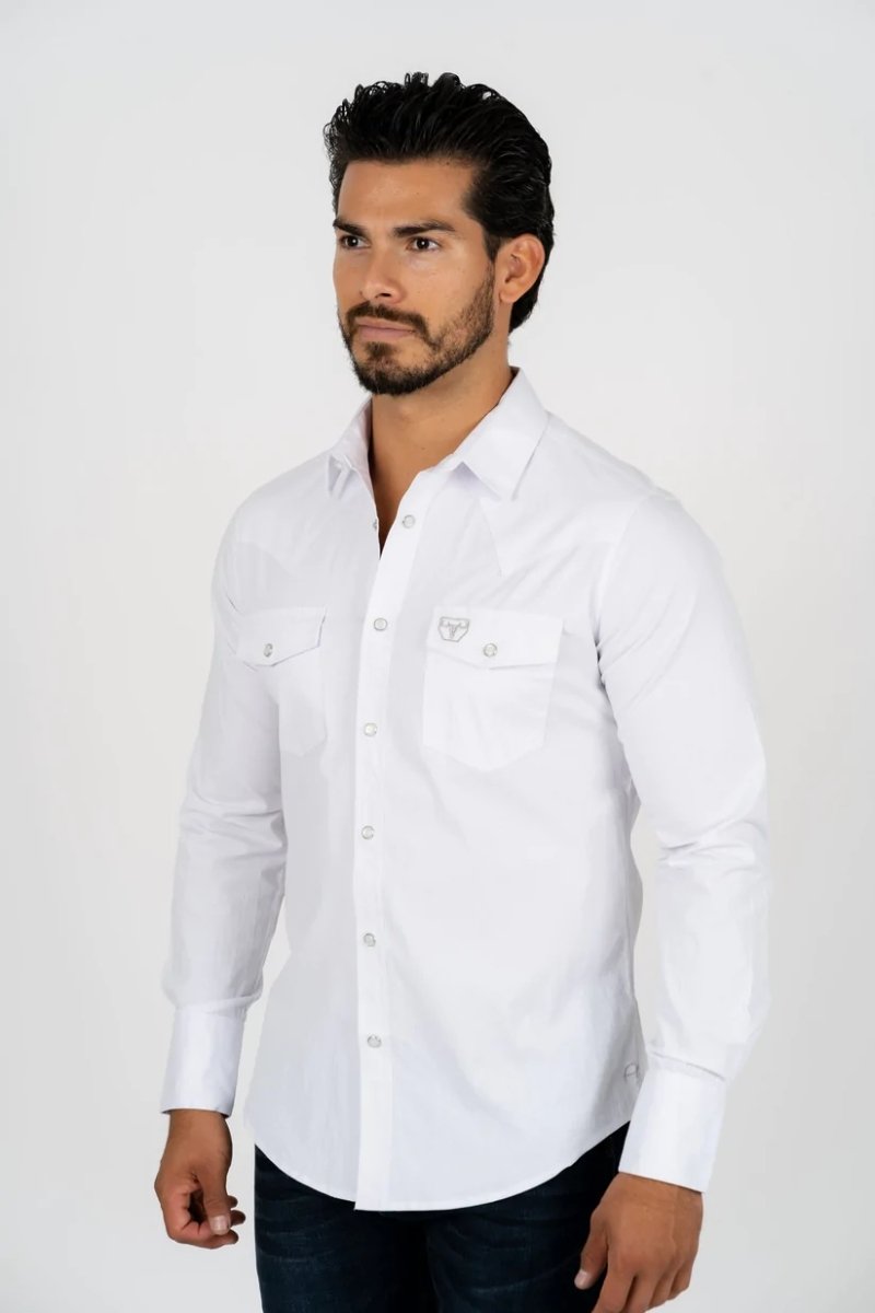 Camisa Vaquera de Moda Color Blanco con Estampado Platini ...