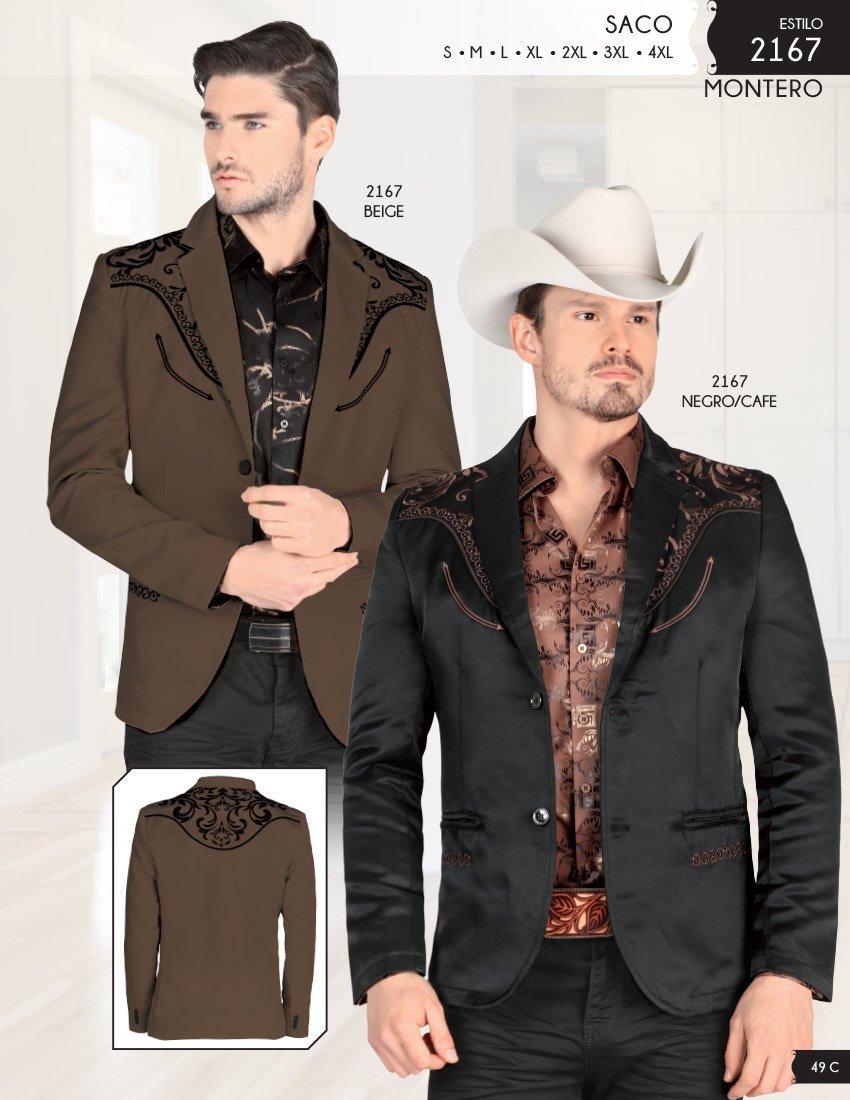 Saco Vaquero para Hombre MON-2167 – Caballo Bronco