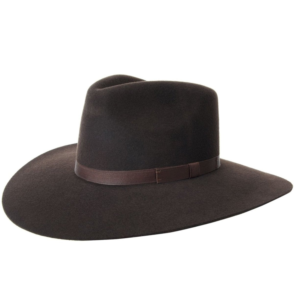 Sombrero Australiano Vaquero para de Lana Color Chocolate — CaballoBronco.com