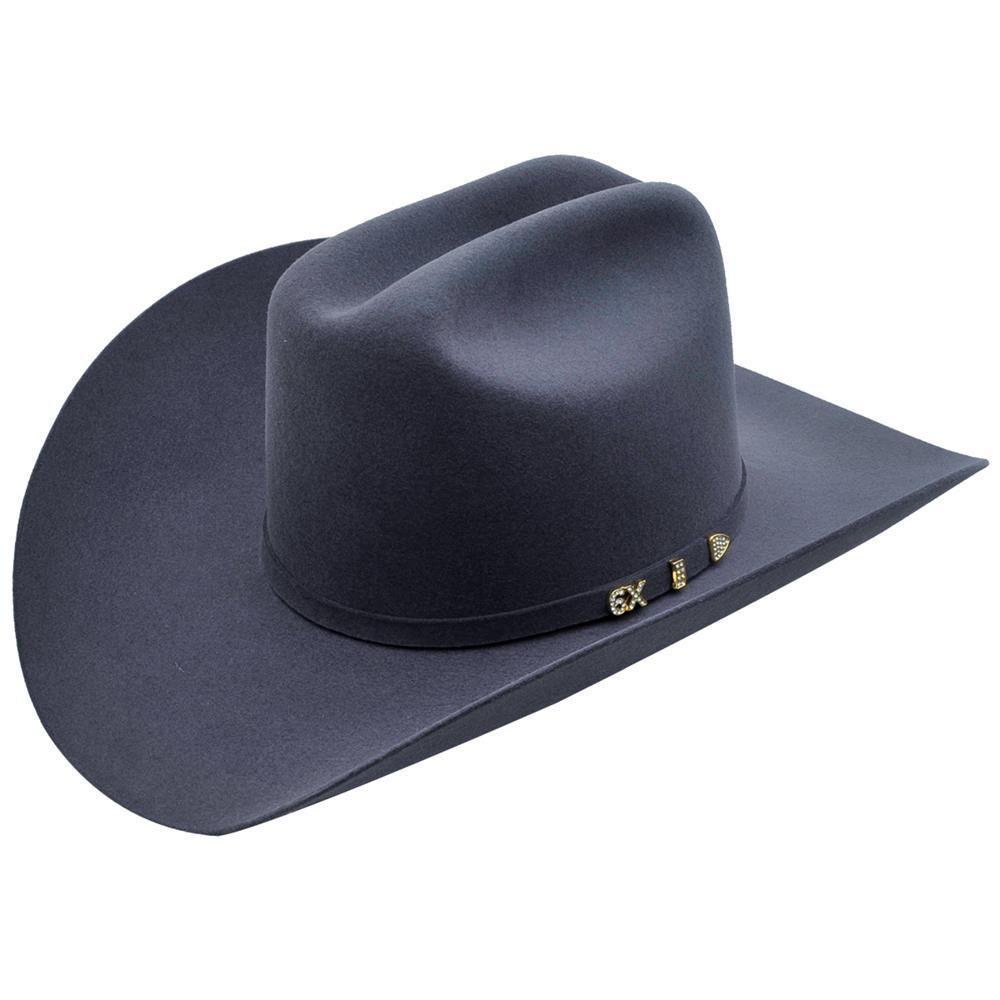 UU. Serratelli Negro Fieltro 7 1/8-3X-Sombrero de vaquero Redondo Oval Hecho en EE 