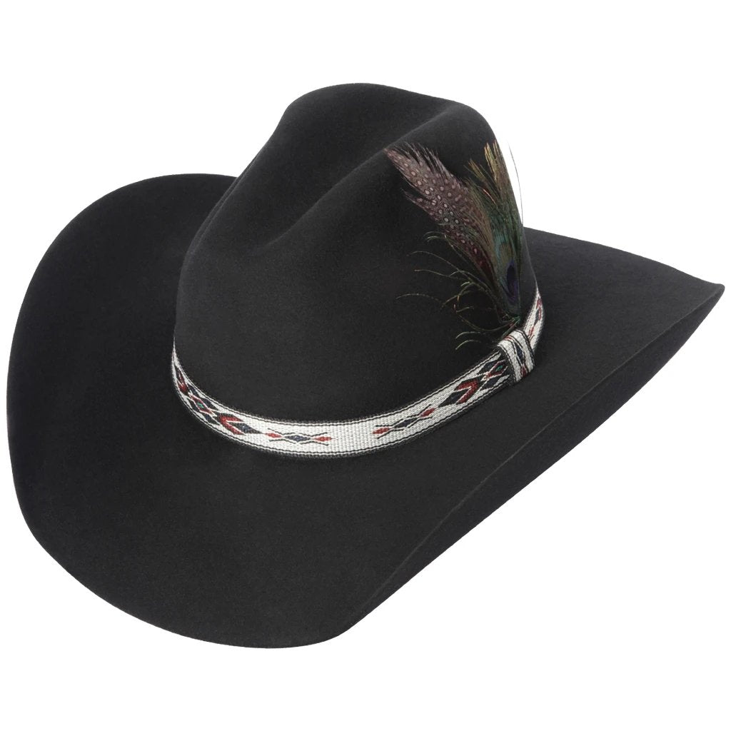 péndulo dulce Pakistán Texana Sombrero Vaquero para Mujer Color Negro con Pluma QTD16 —  CaballoBronco.com