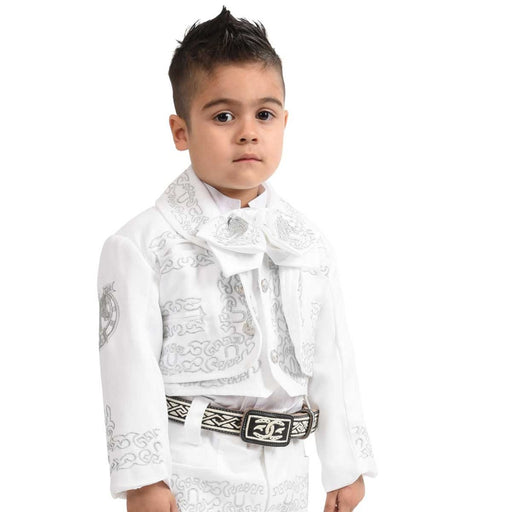 Abrazadera tsunami satisfacción Traje de Charro para Niño de 3 Piezas Color Blanco WD-942 —  CaballoBronco.com