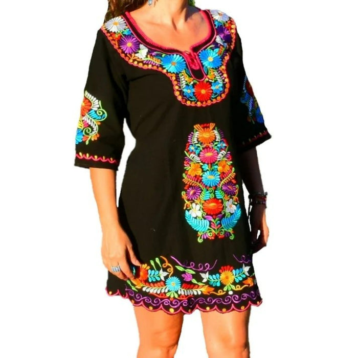Vestido Fino Color Negro para Mujer IMP-77373 — CaballoBronco.com