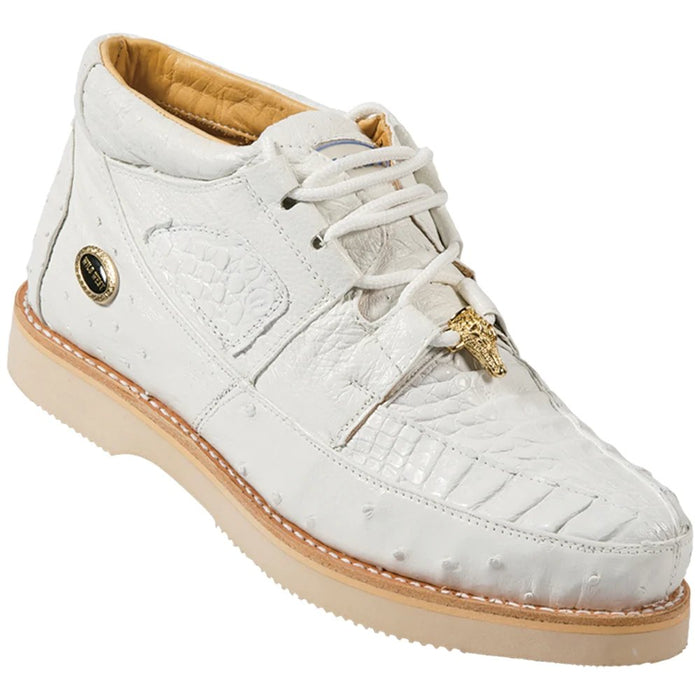 Zapatos de Piel de Cocodrilo y Avestruz Color Blanco West Boots W — CaballoBronco.com