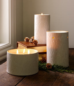 Thymes Frasier Fir Poured Candle, Pine Needle Design