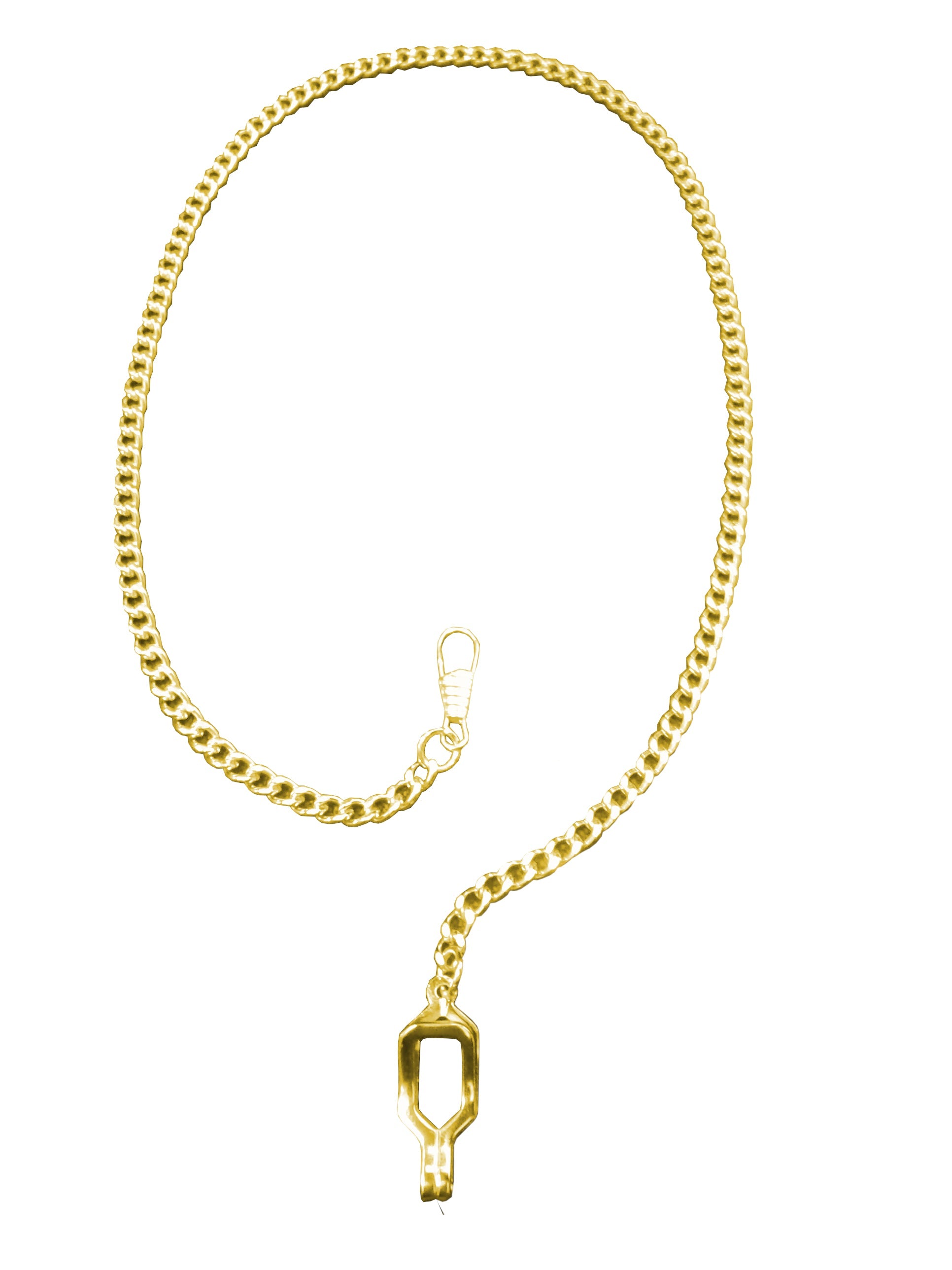 HCSO - HERO'S PRIDE - WHISTLE CHAIN W/ EPAULETTE CLASP SILVER/GOLD (4014)
