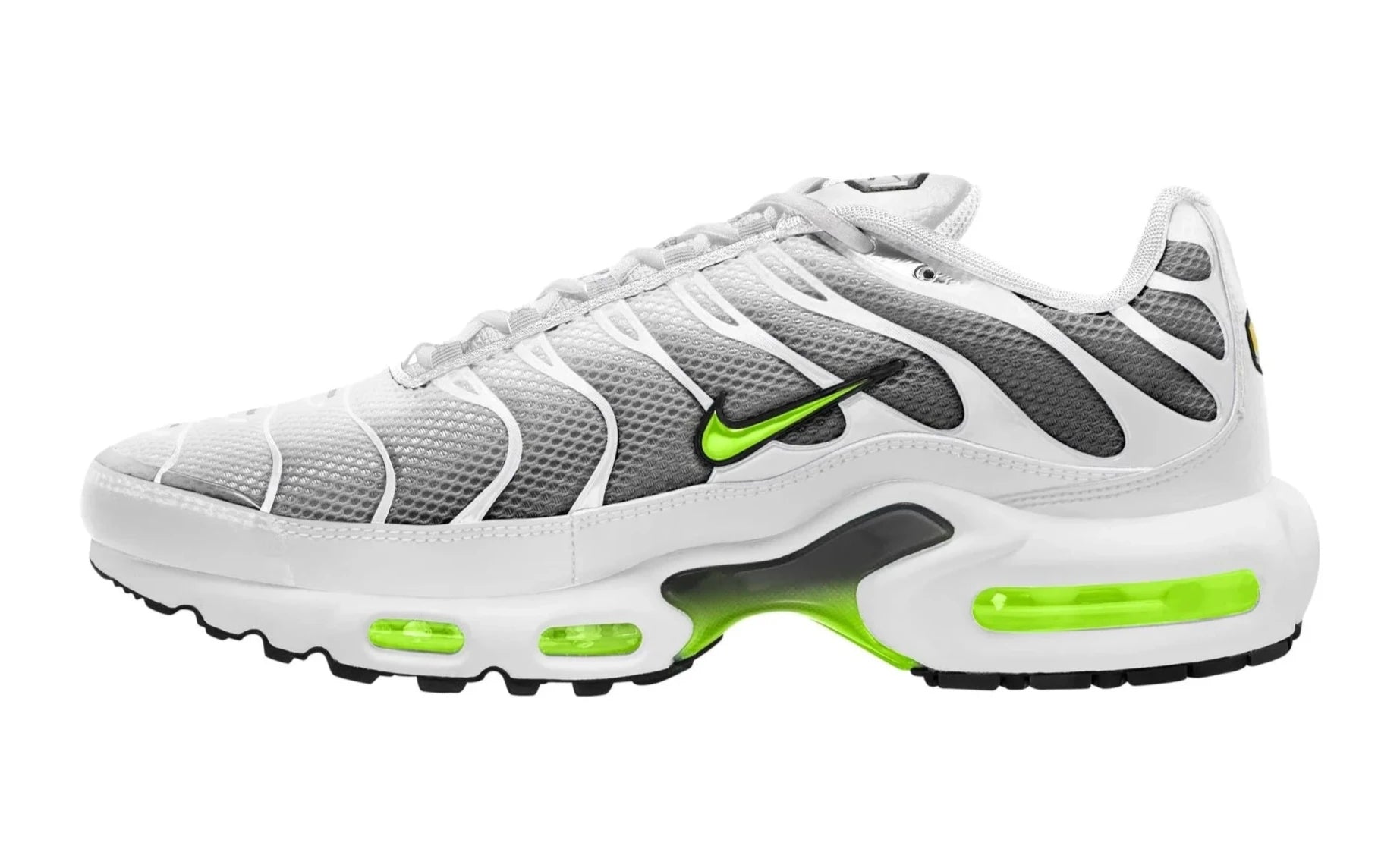 NIKE AIR MAX PLUS - WHITE/VOLT
