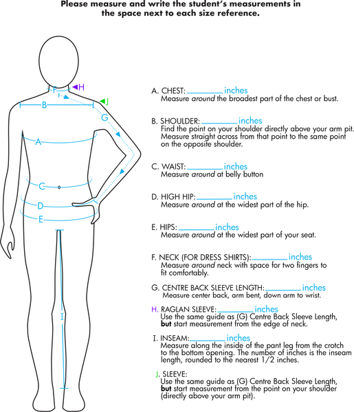 Measuring Guide - Cambridge Uniforms