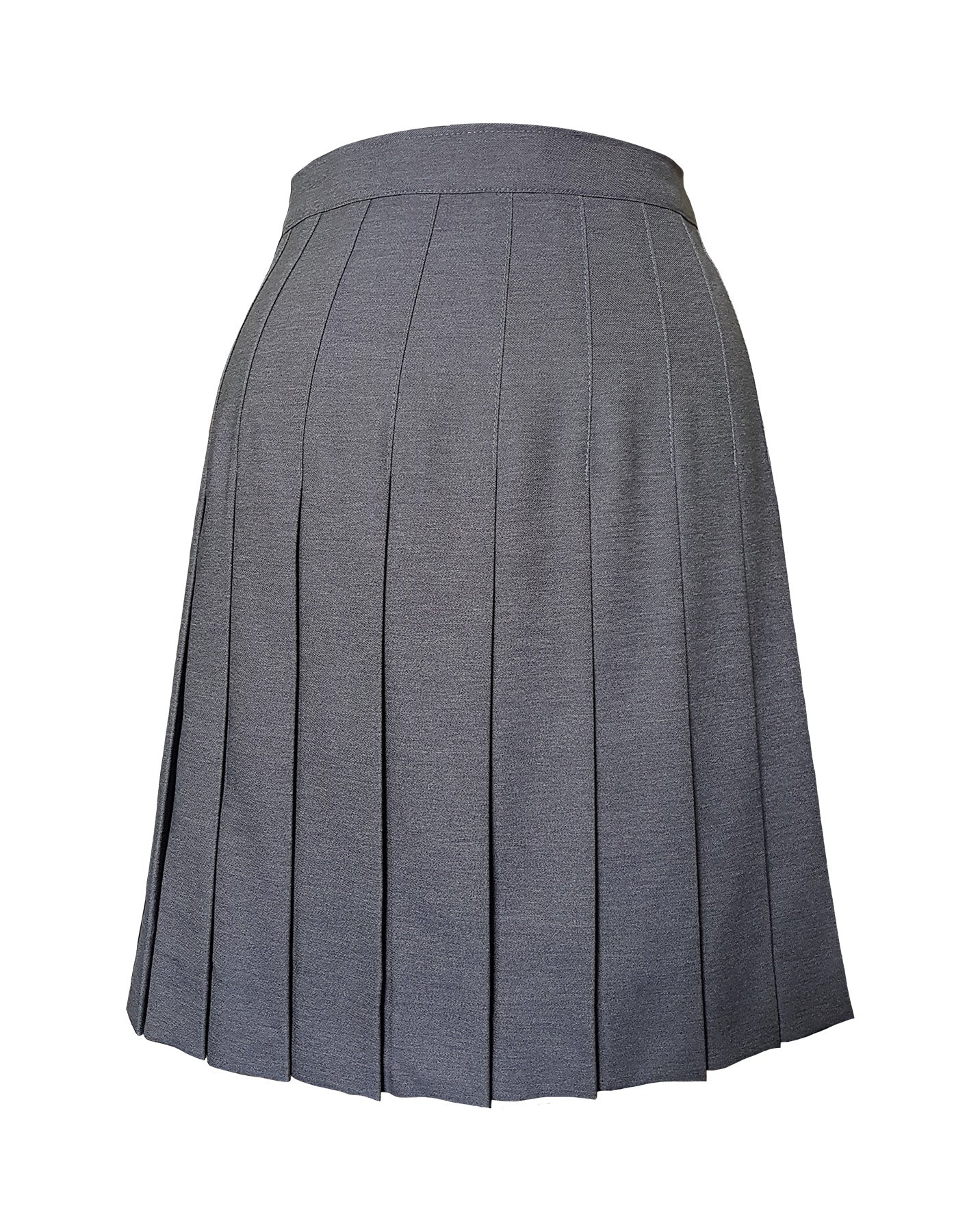 GREY CLASSIC WIDE FULL PLEAT SKIRT, REGULAR BACK, SIZE 30 AND UP ...