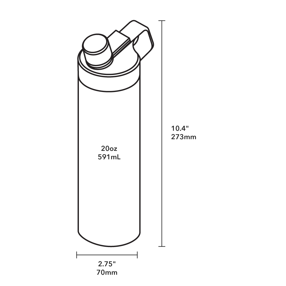 Custom MiiR® Vacuum Insulated Wide Mouth Hatchback Chug Lid Bottle