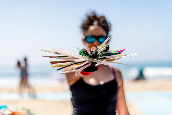 Surfrider's Beach Clean-up Plastic Straws