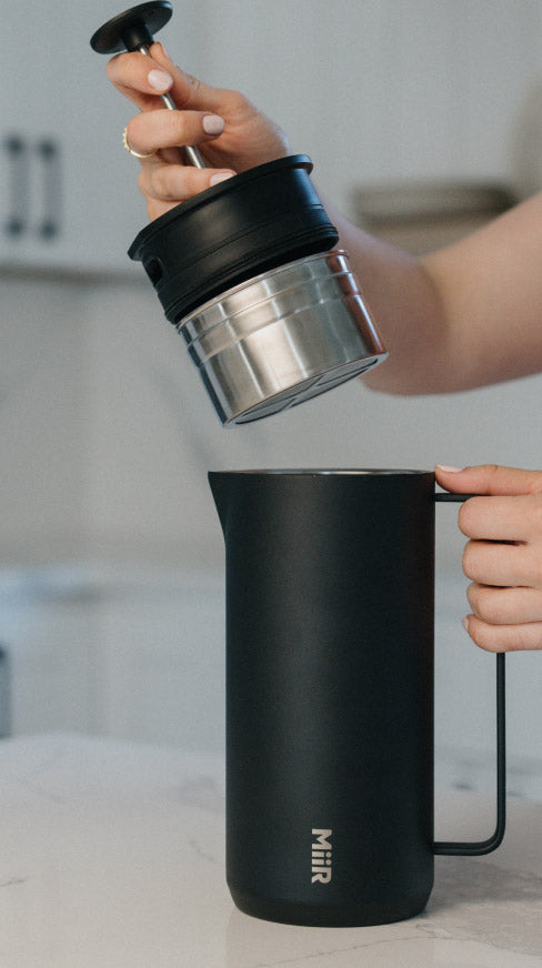 Using the New Standard French Press