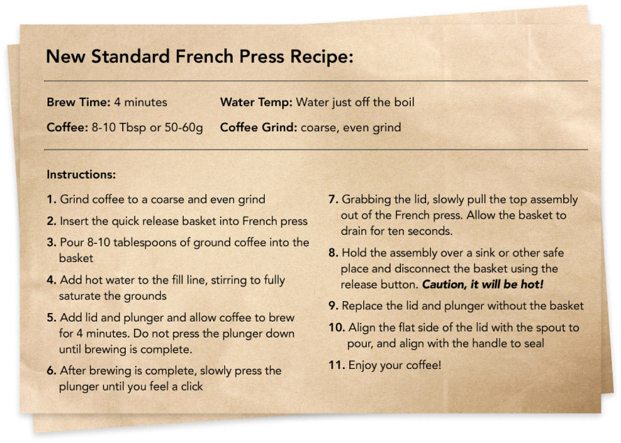 New Standard French Press Recipe
