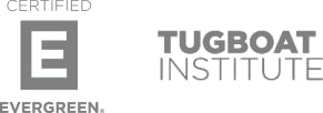 Certified Evergreen and Tugboat Institute Logos