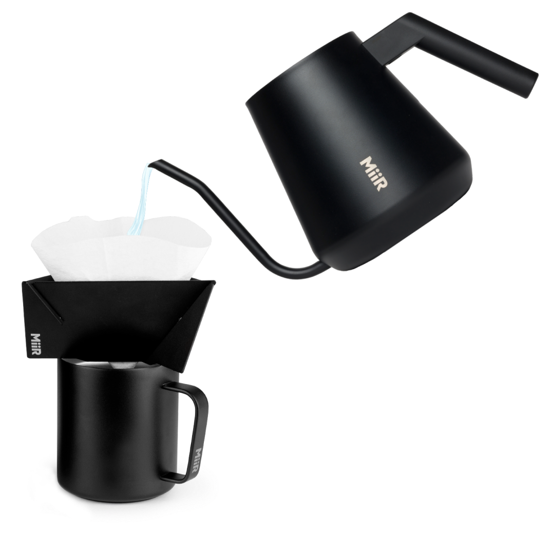 MiiR Pour-over Kettle, Pourigami & Camp Cup