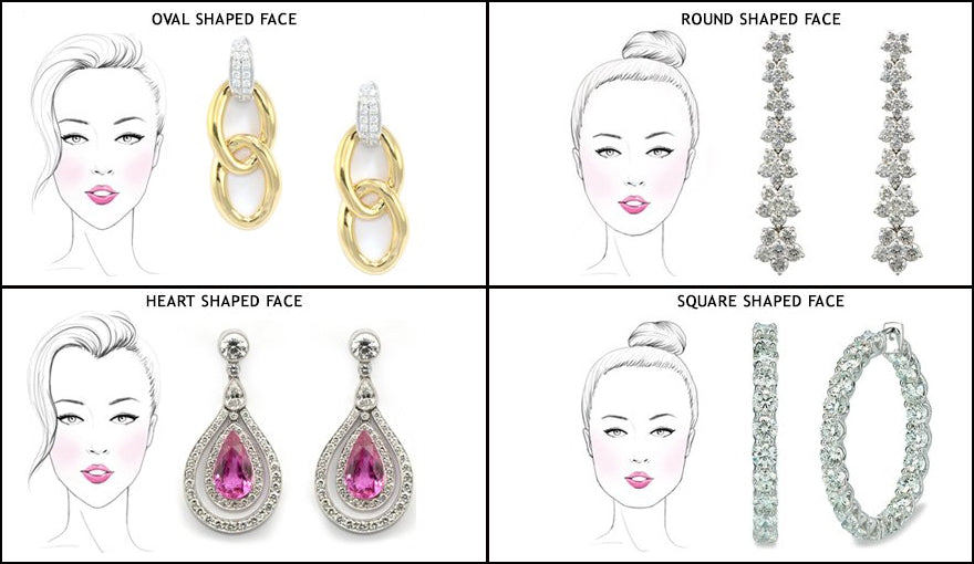 10 Earring Styles for Round Faces