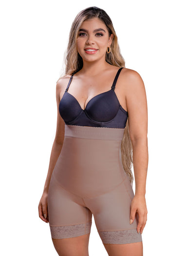  Mid-Thigh Arm Control Bodysuit. Full Body Shaper with Arm  Shapewear by Your Contour (Nude, Medium) : Clothing, Shoes & Jewelry
