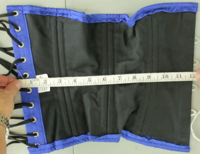 Measuring a corset with tape