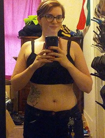 Eryn customer photo of after waist training results with weight loss