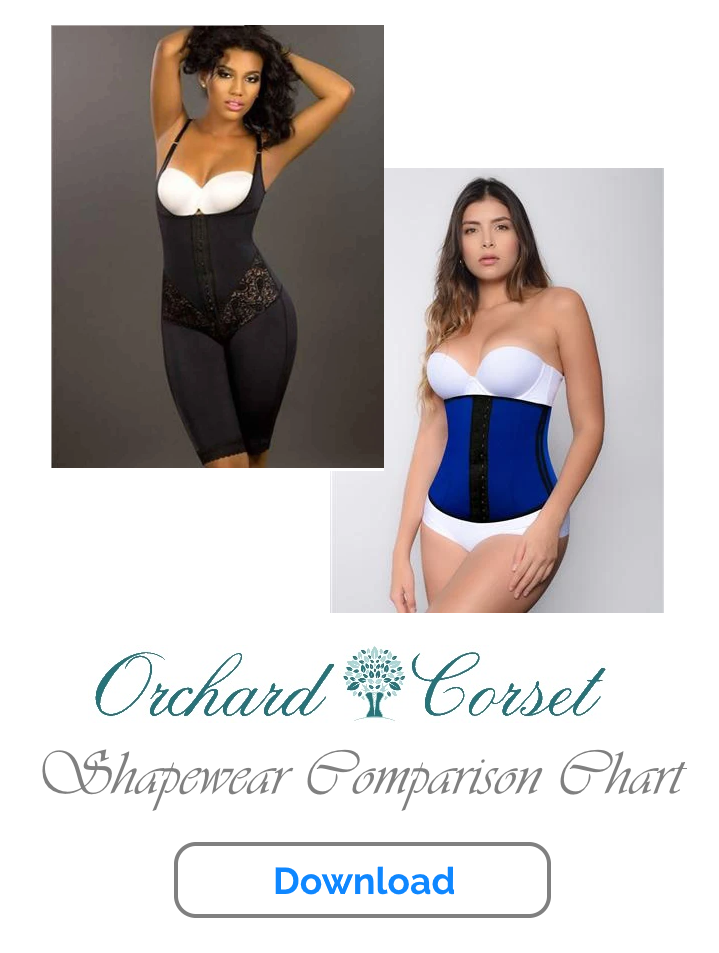 Vedette Fajas, Shapewear & Cincher Comparison Chart