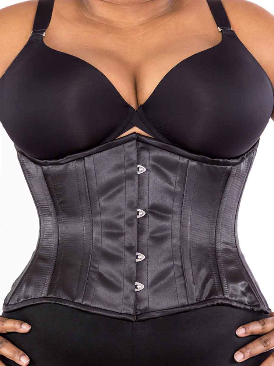 Plus Sized Waist Training Satin Corset Cs 426 Standard Orchard Corset 6662