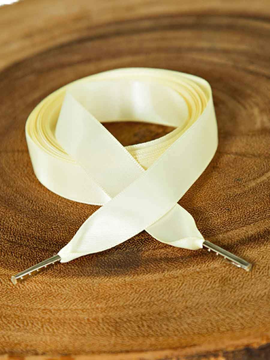 satin ribbon ivory