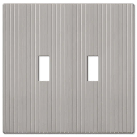 nickel gray screwless light switchcovers
